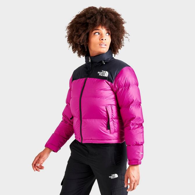 north face nuptse pink