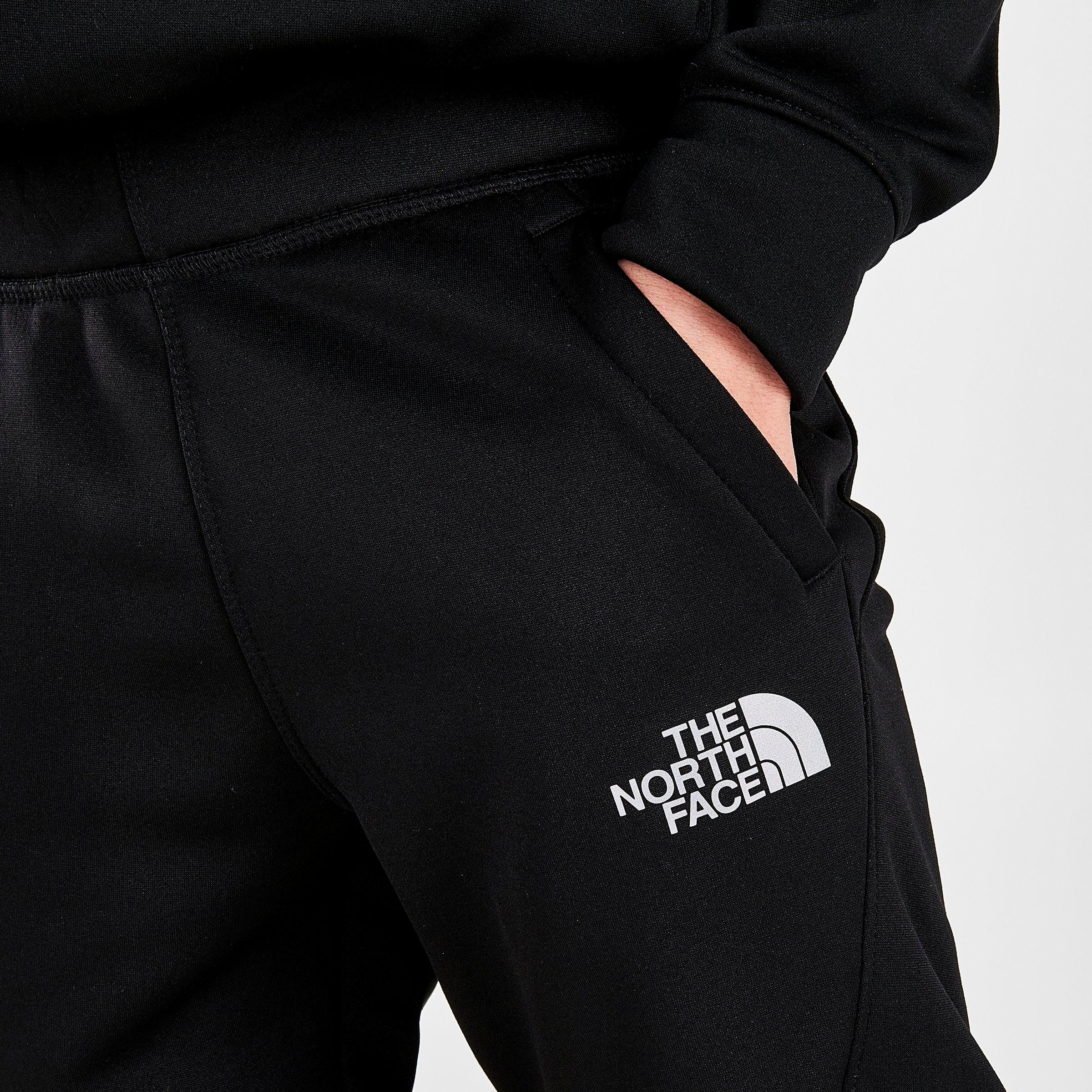 boys black north face joggers