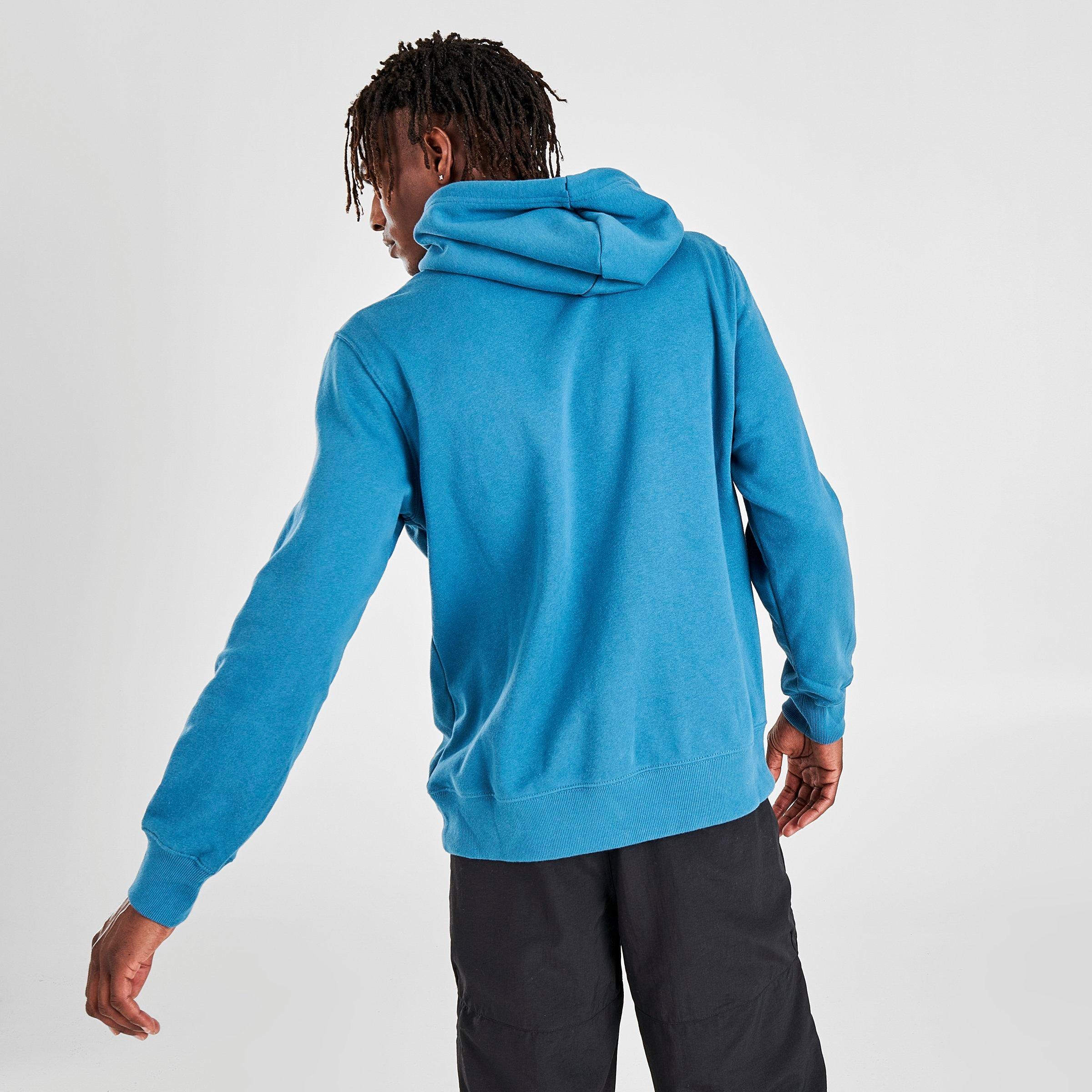 blue north face hoodie