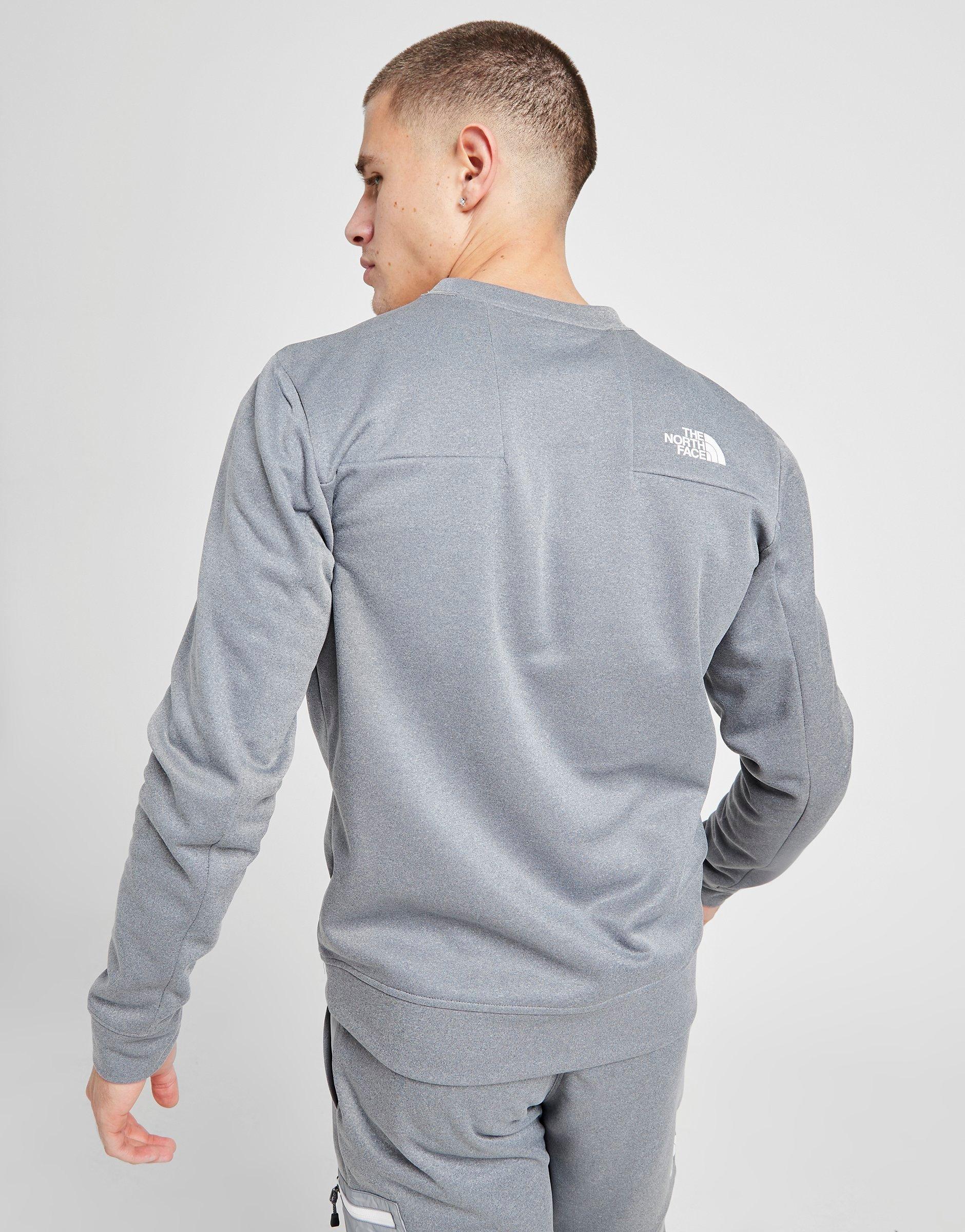 north face hoodless sweatshirt