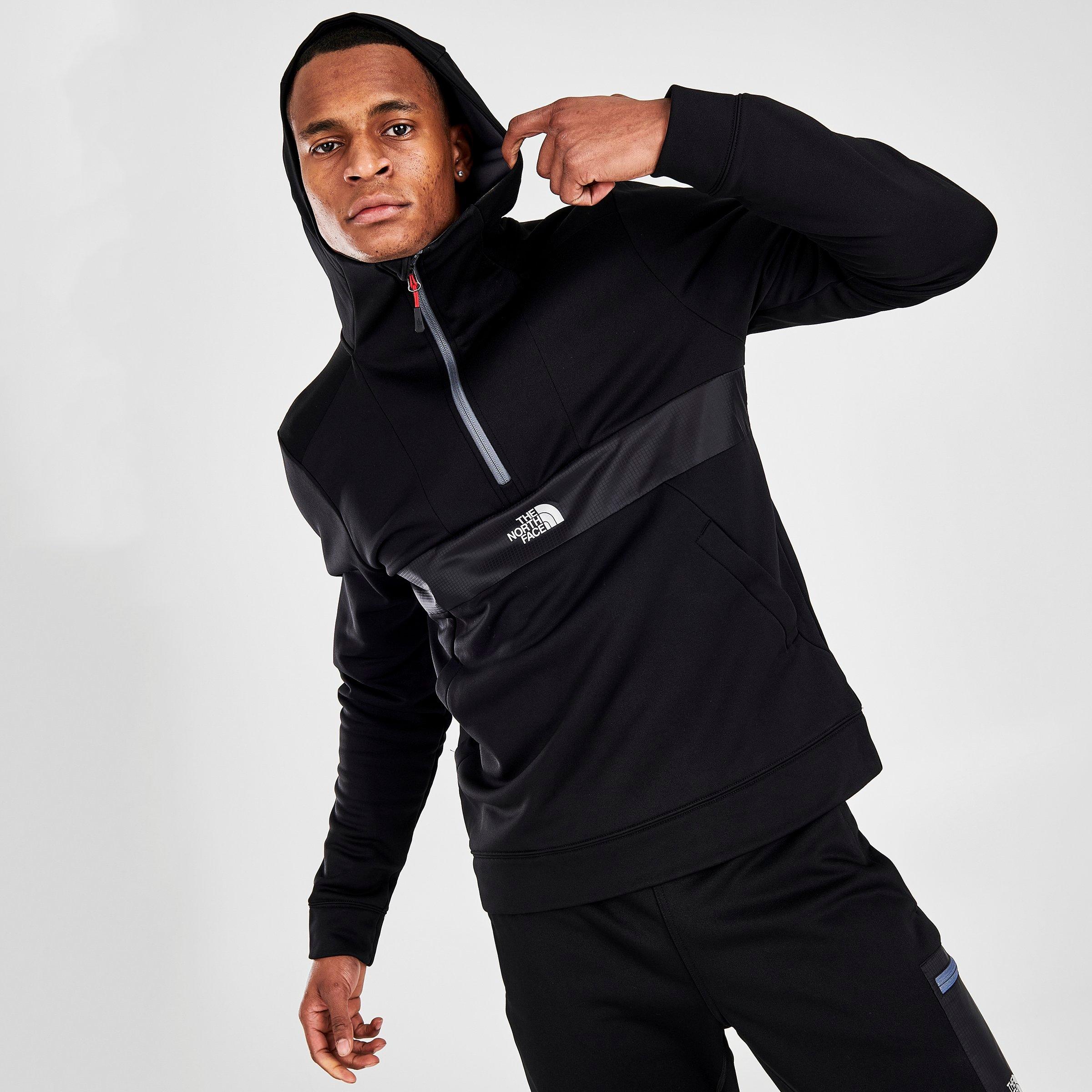 north face black half zip