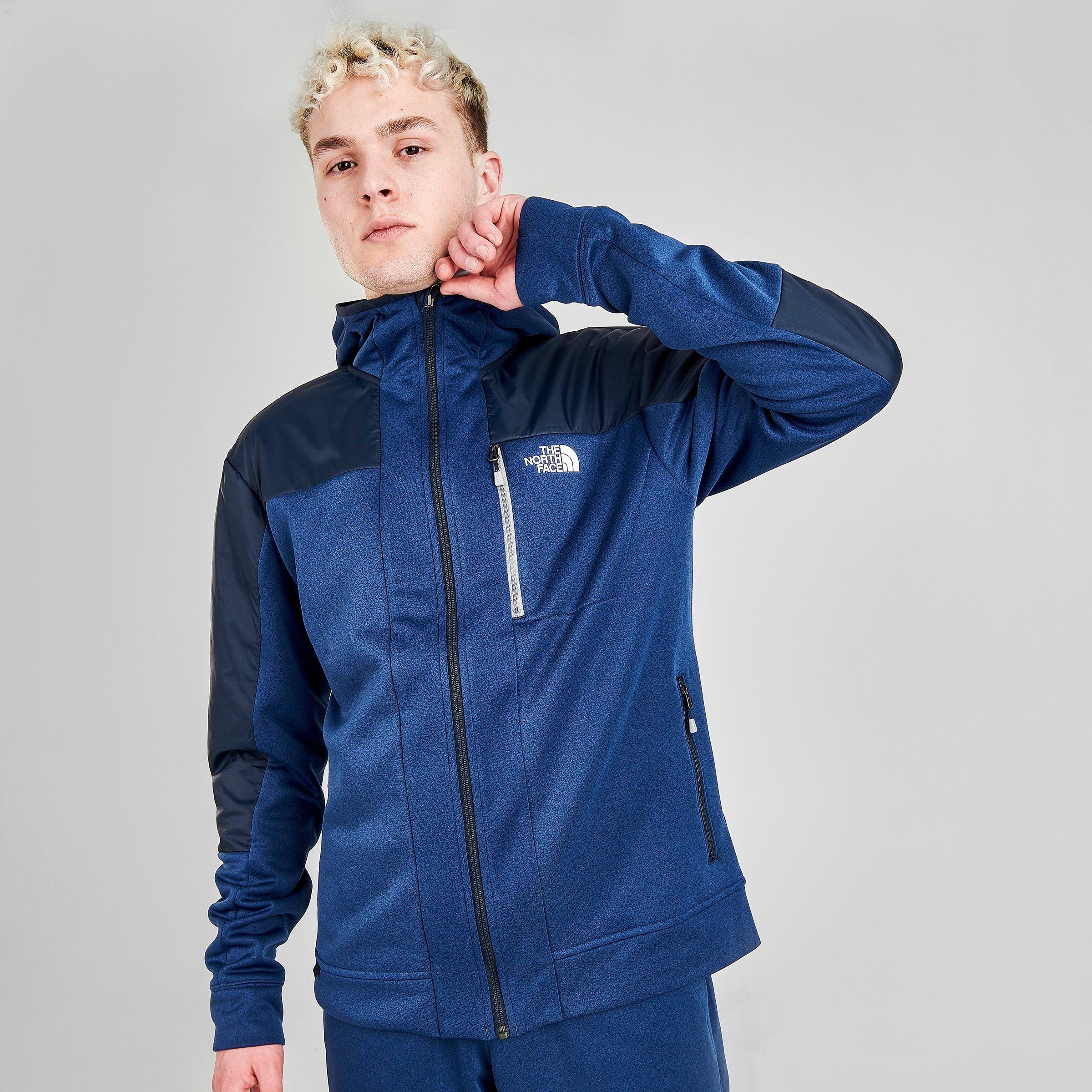 dark blue north face hoodie