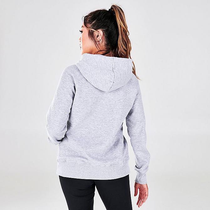 Back Right view of Women's The North Face Half Dome Pullover Hoodie in Light Grey Heather Click to zoom
