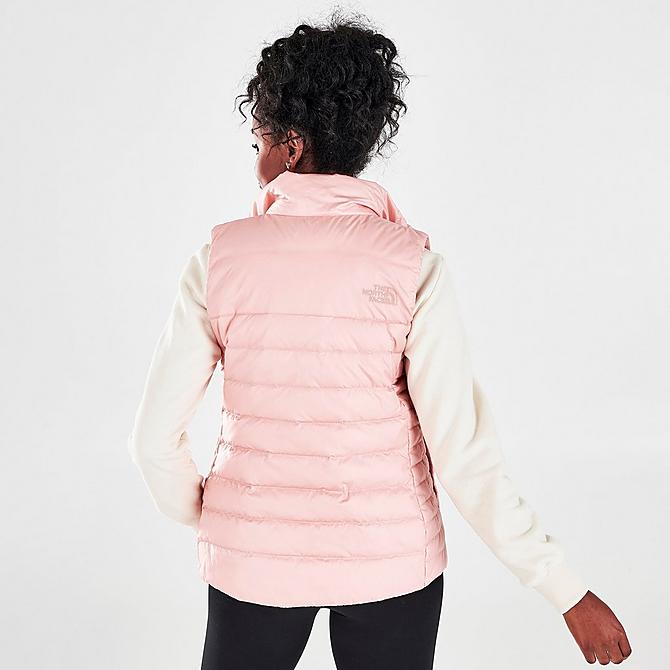 Back Right view of Women's The North Face Aconcagua Vest in Rose Tan Click to zoom