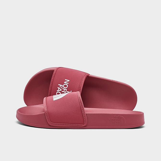 Right view of Women's The North Face Base Camp III Slide Sandals in Slate Rose/TNF White Click to zoom