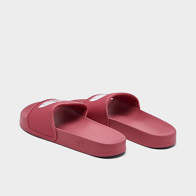 Left view of Women's The North Face Base Camp III Slide Sandals in Slate Rose/TNF White Click to zoom