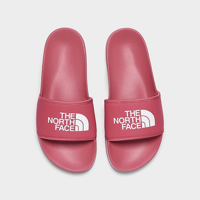 Back view of Women's The North Face Base Camp III Slide Sandals in Slate Rose/TNF White Click to zoom