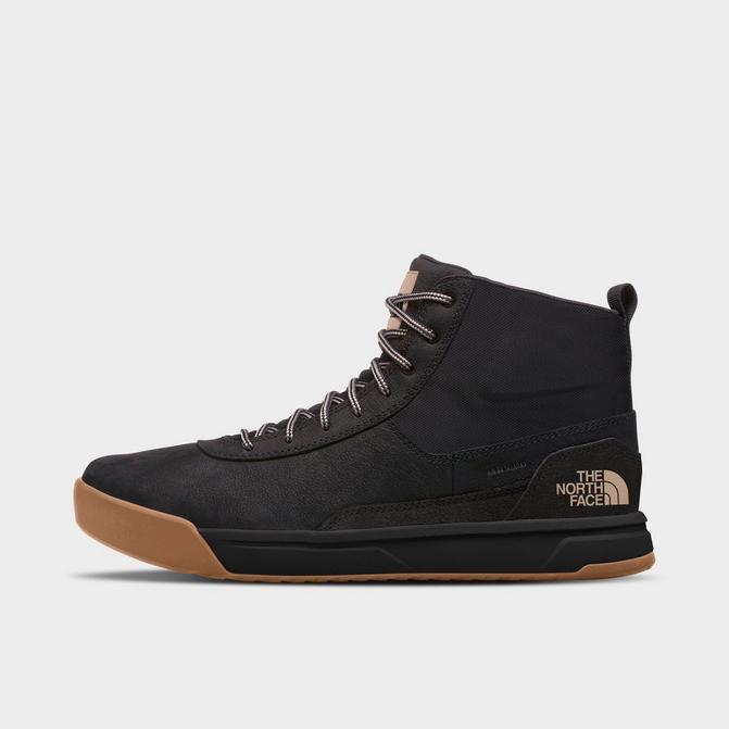 Right view of Men's The North Face Larimer Mid Waterproof Boots in TNF Black/Vintage Khaki Click to zoom