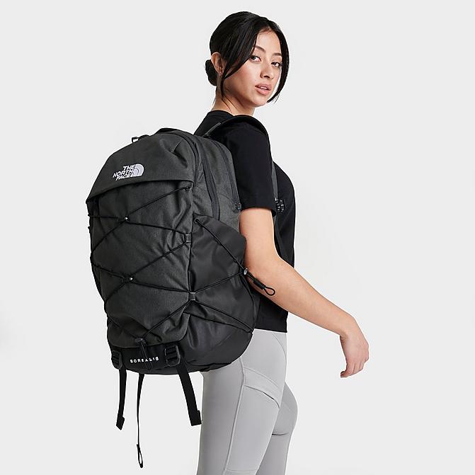 Front view of The North Face Borealis Backpack (29L) in Asphalt Grey/Light Heather/Black Click to zoom