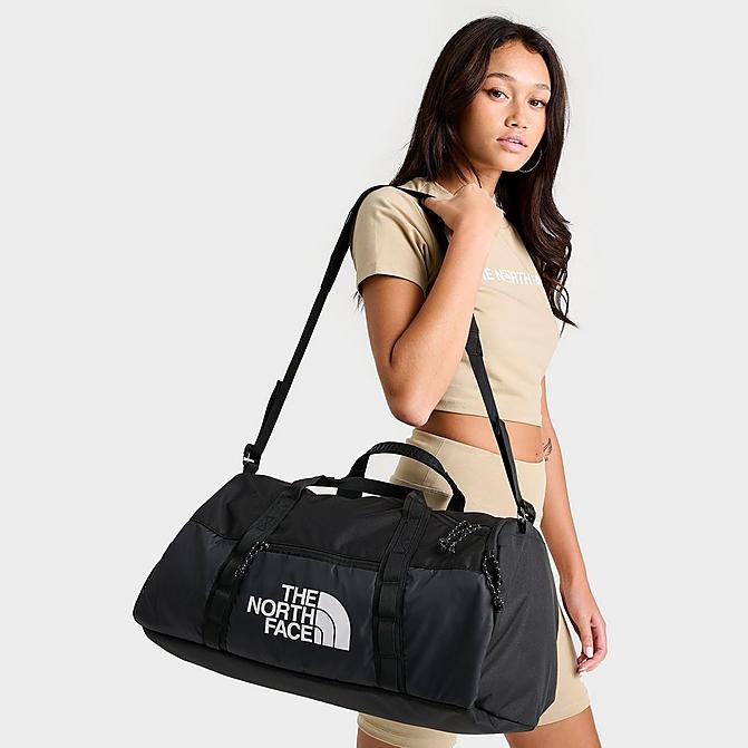 Front view of The North Face Bozer Duffel Bag in Black/Navy Click to zoom