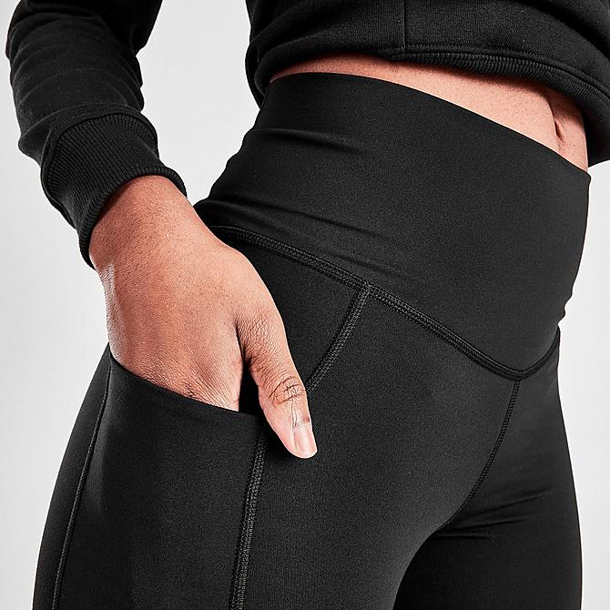 On Model 6 view of Women's The North Face Bike Shorts in Black Click to zoom