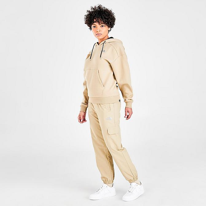 Front view of Women's The North Face Cargo Pants in Twill Beige Click to zoom