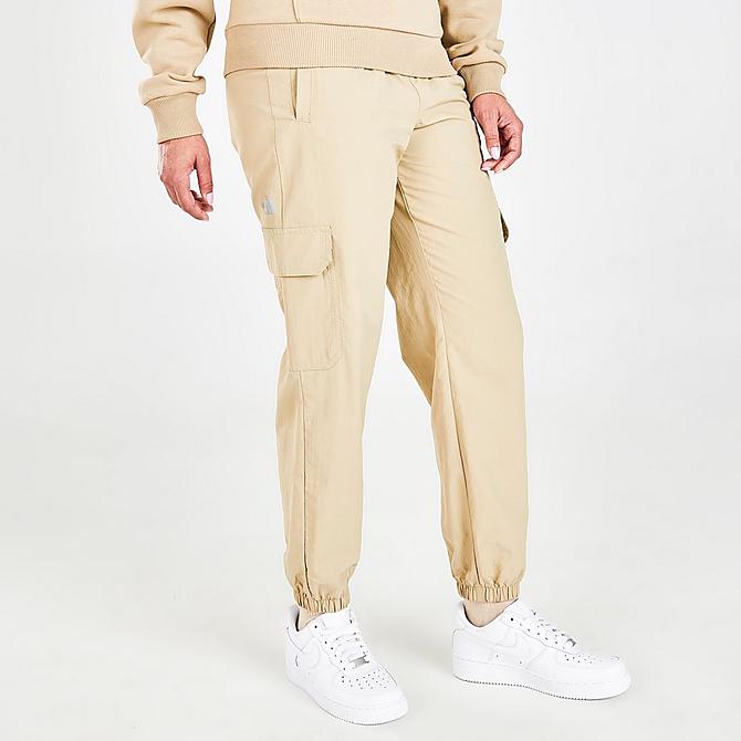 Front Three Quarter view of Women's The North Face Cargo Pants in Twill Beige Click to zoom