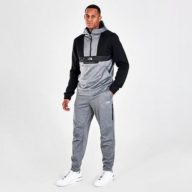 Front view of Men's The North Face Mittellegi Jogger Pants in Medium Grey Heather/Black Click to zoom
