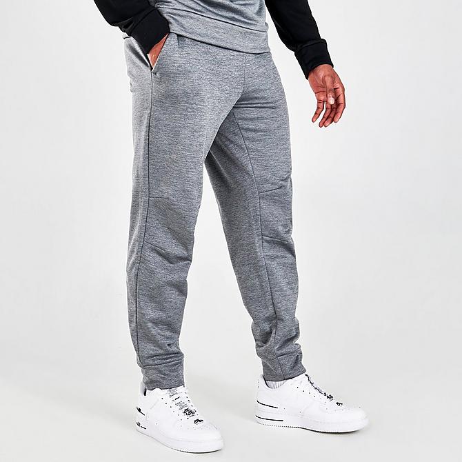Back Left view of Men's The North Face Mittellegi Jogger Pants in Medium Grey Heather/Black Click to zoom