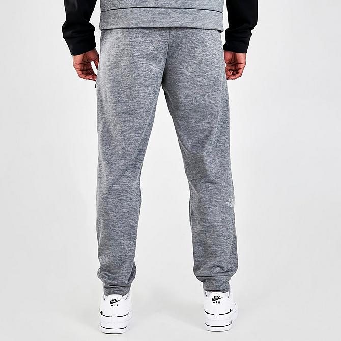Back Right view of Men's The North Face Mittellegi Jogger Pants in Medium Grey Heather/Black Click to zoom