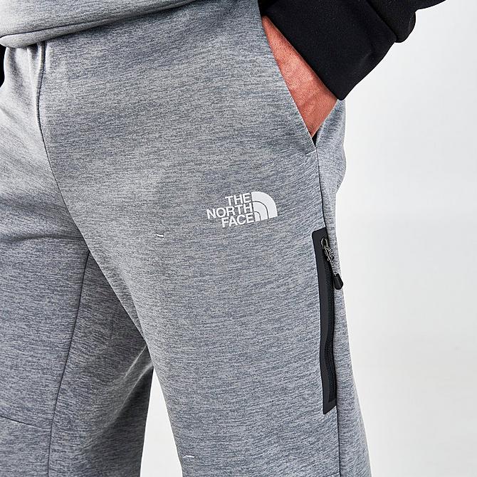 On Model 5 view of Men's The North Face Mittellegi Jogger Pants in Medium Grey Heather/Black Click to zoom