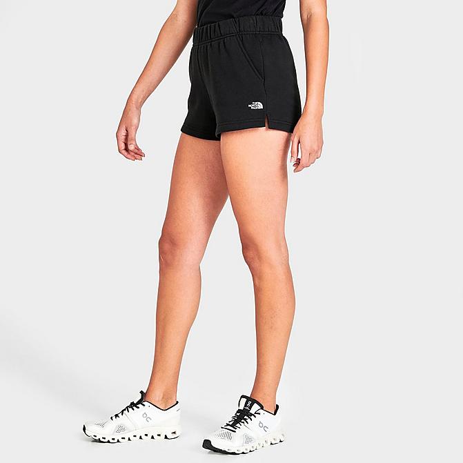 Front view of Women's The North Face Logo Shorts in Black Click to zoom