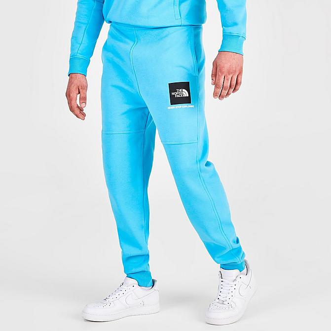 Front view of Men's The North Face Fine Jogger Pants in Norse Blue Click to zoom