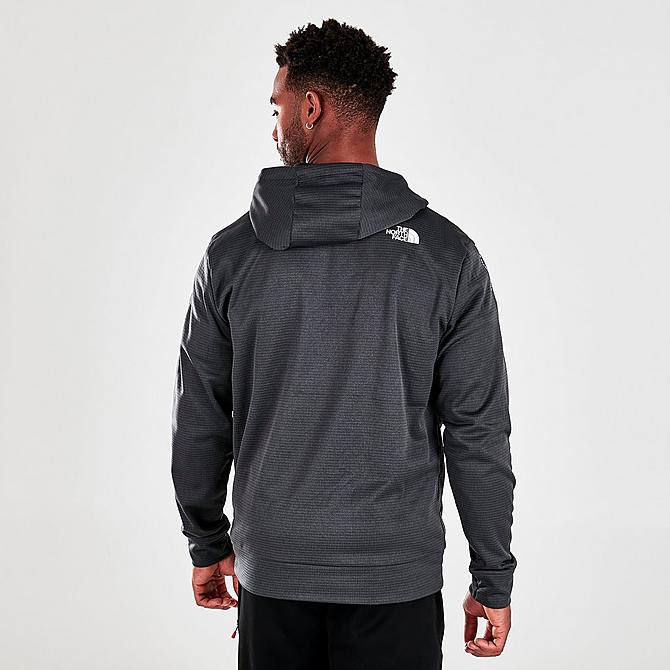Back Right view of Men's The North Face Amphere Pullover Hoodie in Asphalt Click to zoom