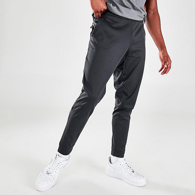 Back Left view of Men's The North Face Tape Fleece Jogger Pants in Asphalt Click to zoom