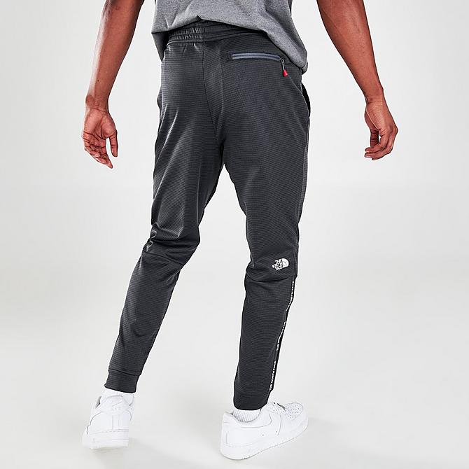 Back Right view of Men's The North Face Tape Fleece Jogger Pants in Asphalt Click to zoom