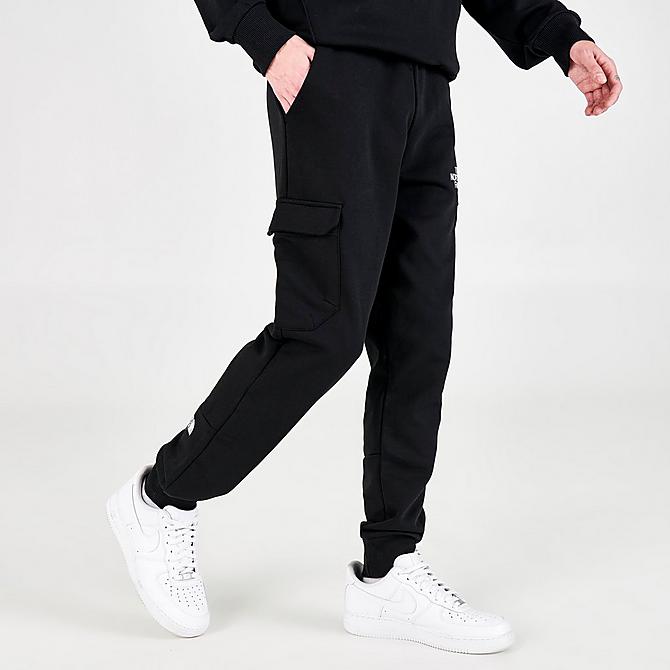 Back Left view of Men's The North Face Bondi Cargo Jogger Pants in Black Click to zoom