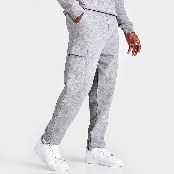 Back Left view of Men's The North Face Cargo Jogger Pants in TNF Light Grey Heather Click to zoom