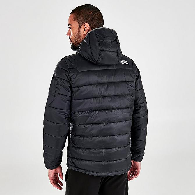 Back Left view of Men's The North Face Aconcagua Hybrid Jacket in Black Click to zoom