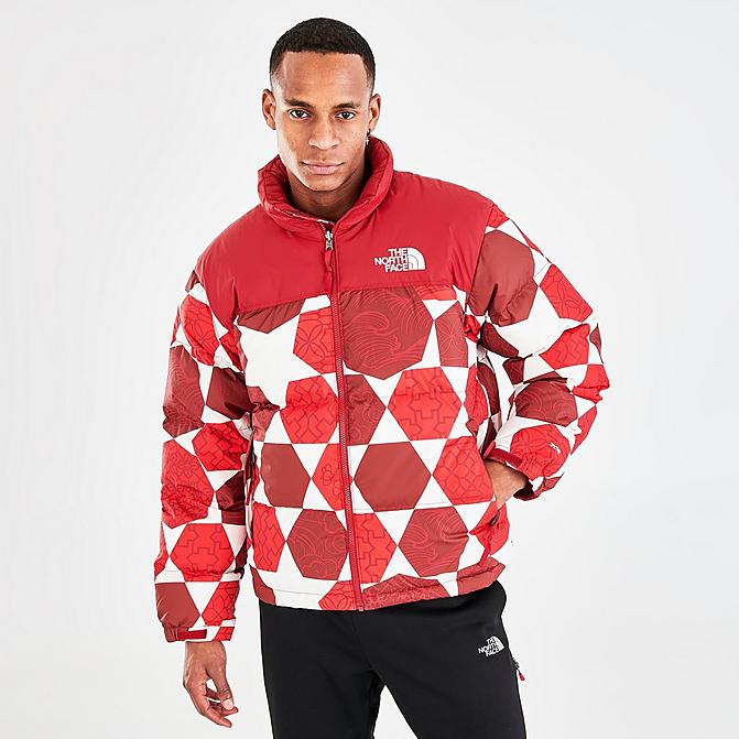 Front view of Men's The North Face 1996 Retro Nuptse Printed Jacket Click to zoom