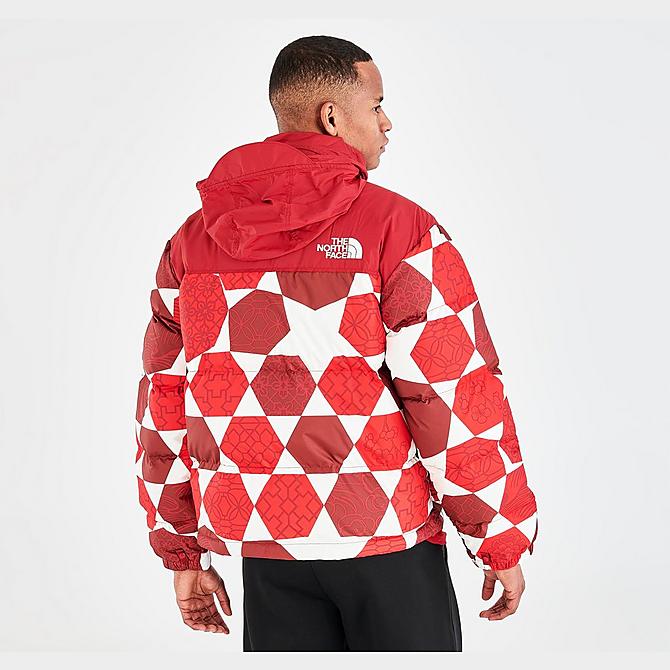 Back Right view of Men's The North Face 1996 Retro Nuptse Printed Jacket Click to zoom