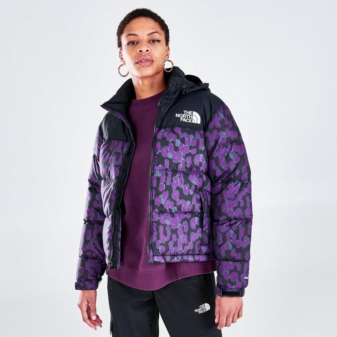 North face leopard on sale coat