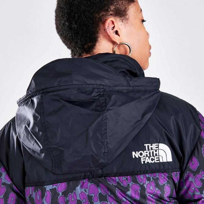 The North Face Printed Nuptse Jacket Black