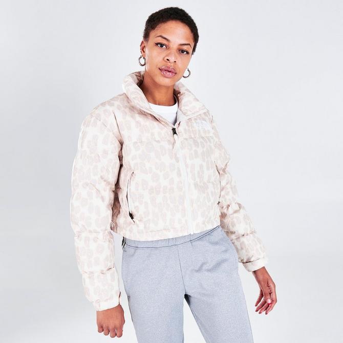 Women's The North Face Cropped Printed Nuptse Short Jacket| Finish 