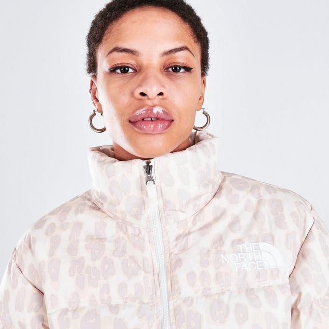 North face on sale nuptse leopard