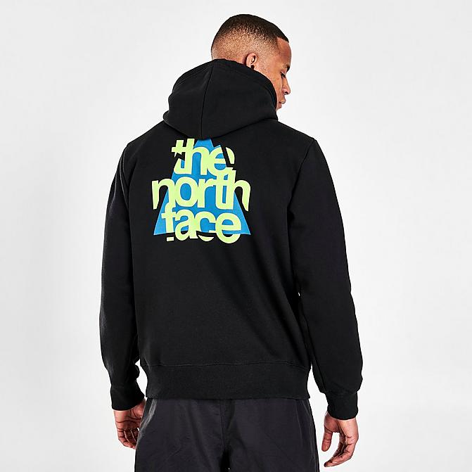Front view of Men's The North Face Mountain Heavyweight Pullover Hoodie in Black Click to zoom