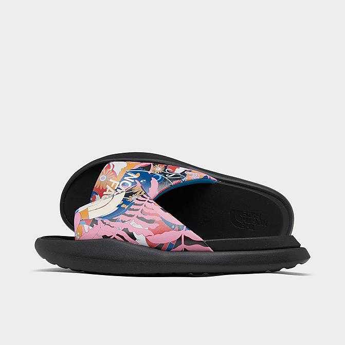 Right view of Women's The North Face Triarch International Women's Day Slide Sandals in TNF Black/Multi Click to zoom