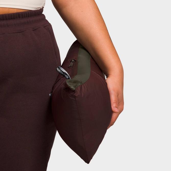 [angle] view of Women's The North Face 1996 Retro Nuptse Jacket (Plus Size) in New Taupe Green/Coal Brown Click to zoom