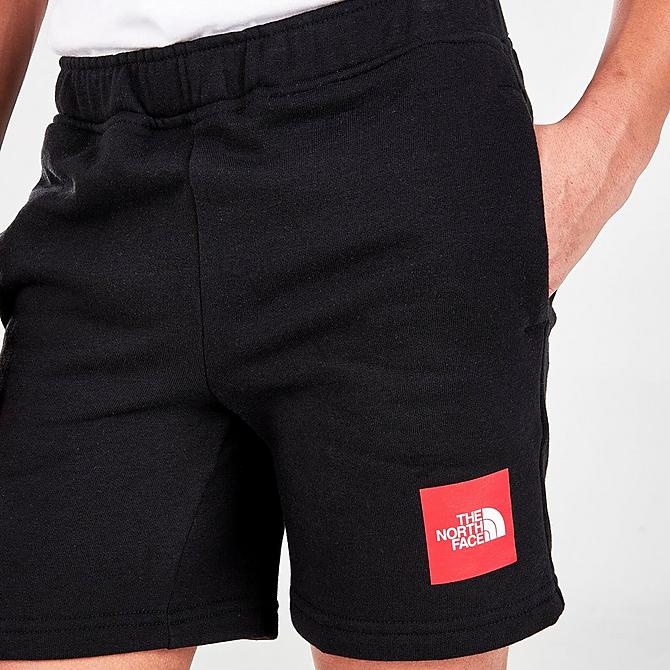 On Model 5 view of Boys' The North Face Never Stop Wearing Shorts in TNF Black Click to zoom