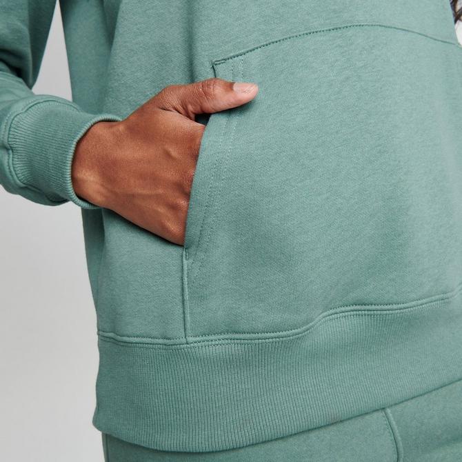 Mint green north online face hoodie