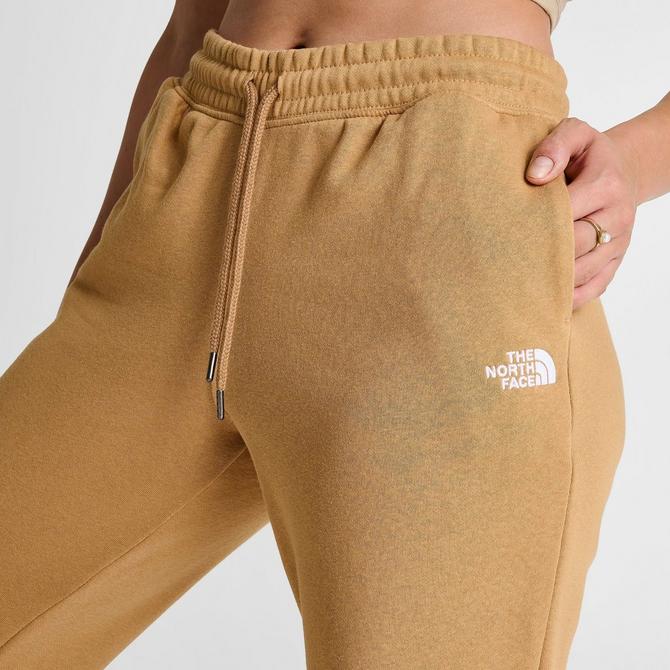 The North Face Logo Box Brown High Waisted Fleece Jogger