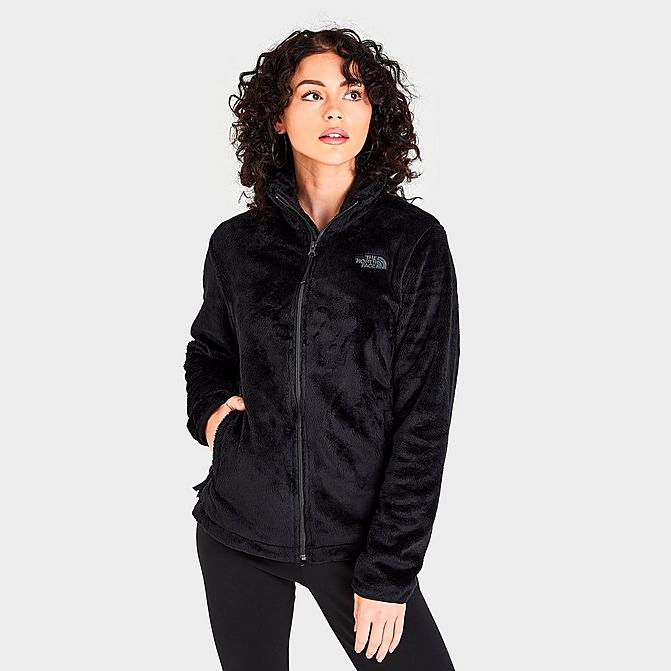 Front view of Women's The North Face Osito Full-Zip Jacket in Black Click to zoom
