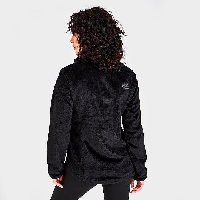 Back Right view of Women's The North Face Osito Full-Zip Jacket in Black Click to zoom