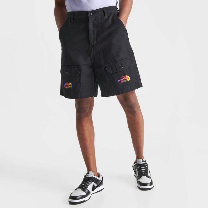 Regular Fit Nylon Cargo Shorts