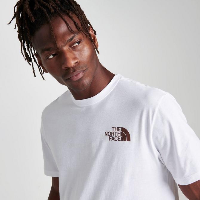 Black and white north face store t shirt