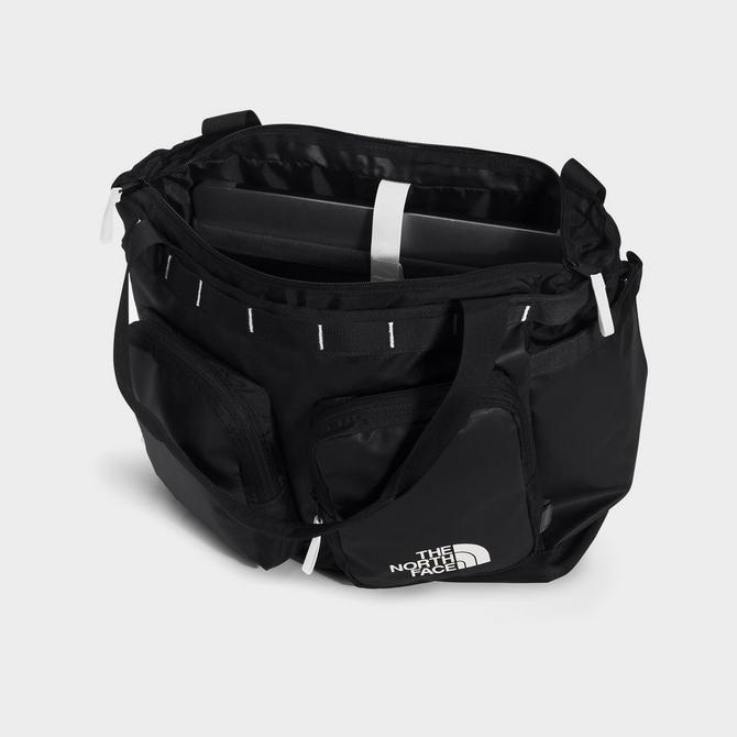 Bottom view of The North Face Base Camp Voyager Tote Bag (25L) in TNF Black Click to zoom