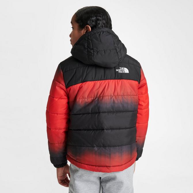 North face red and black 2024 puffer jacket