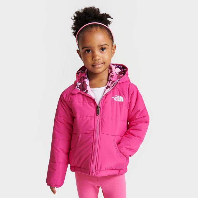 Girls pink shop northface jacket