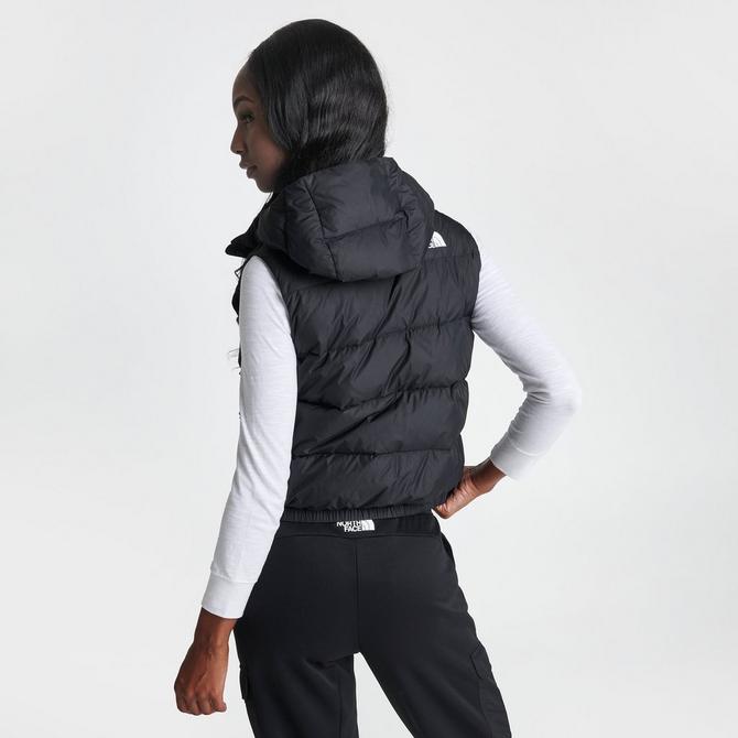 BESTSPR Puffer Vest Women Padded Long Vest Casual Sleeveless Hooded Coat  Outerwear Womens Vest with Pockets Black 3XL 