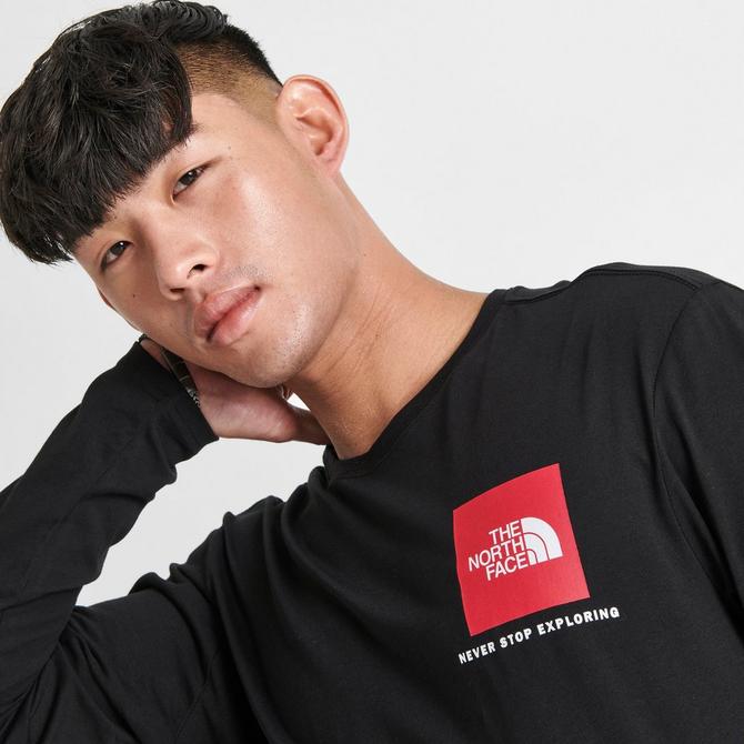 psychologie stapel Bron Men's The North Face Small Box Logo NSE Long-Sleeve T-Shirt| Finish Line